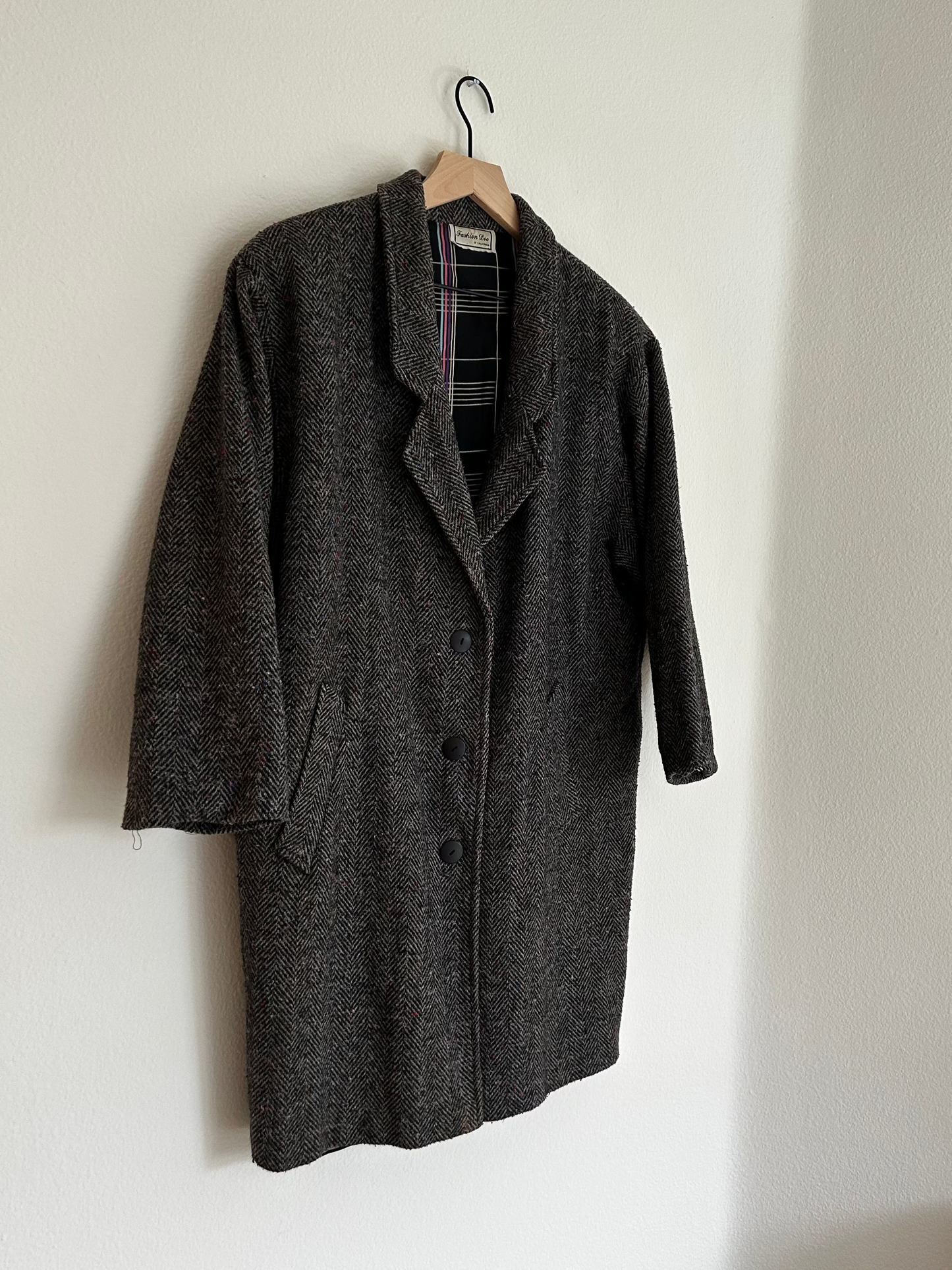 Vintage Chevron Multicolor Long Coat