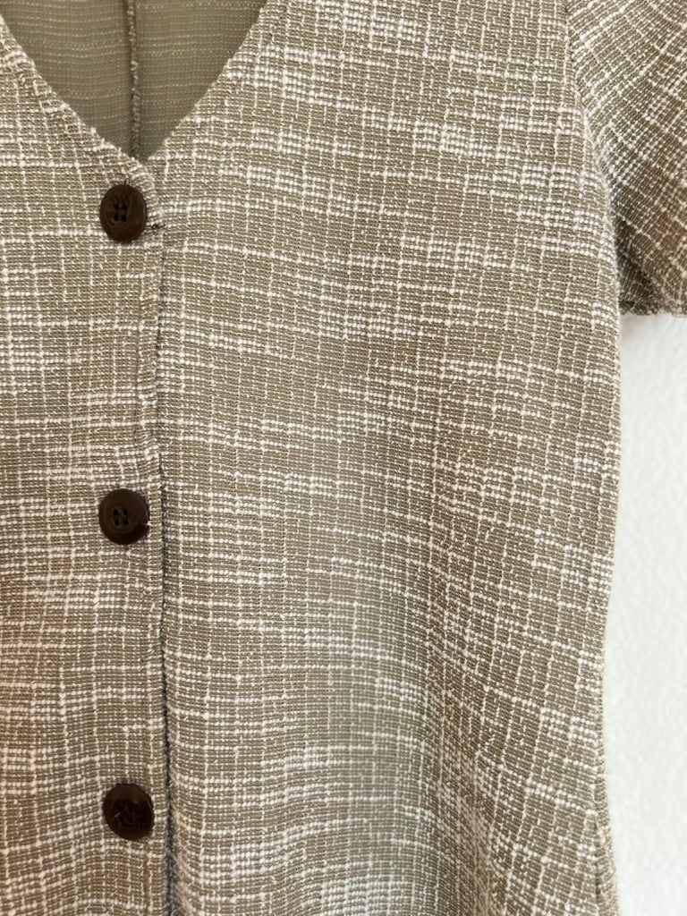 Textured Short Dress