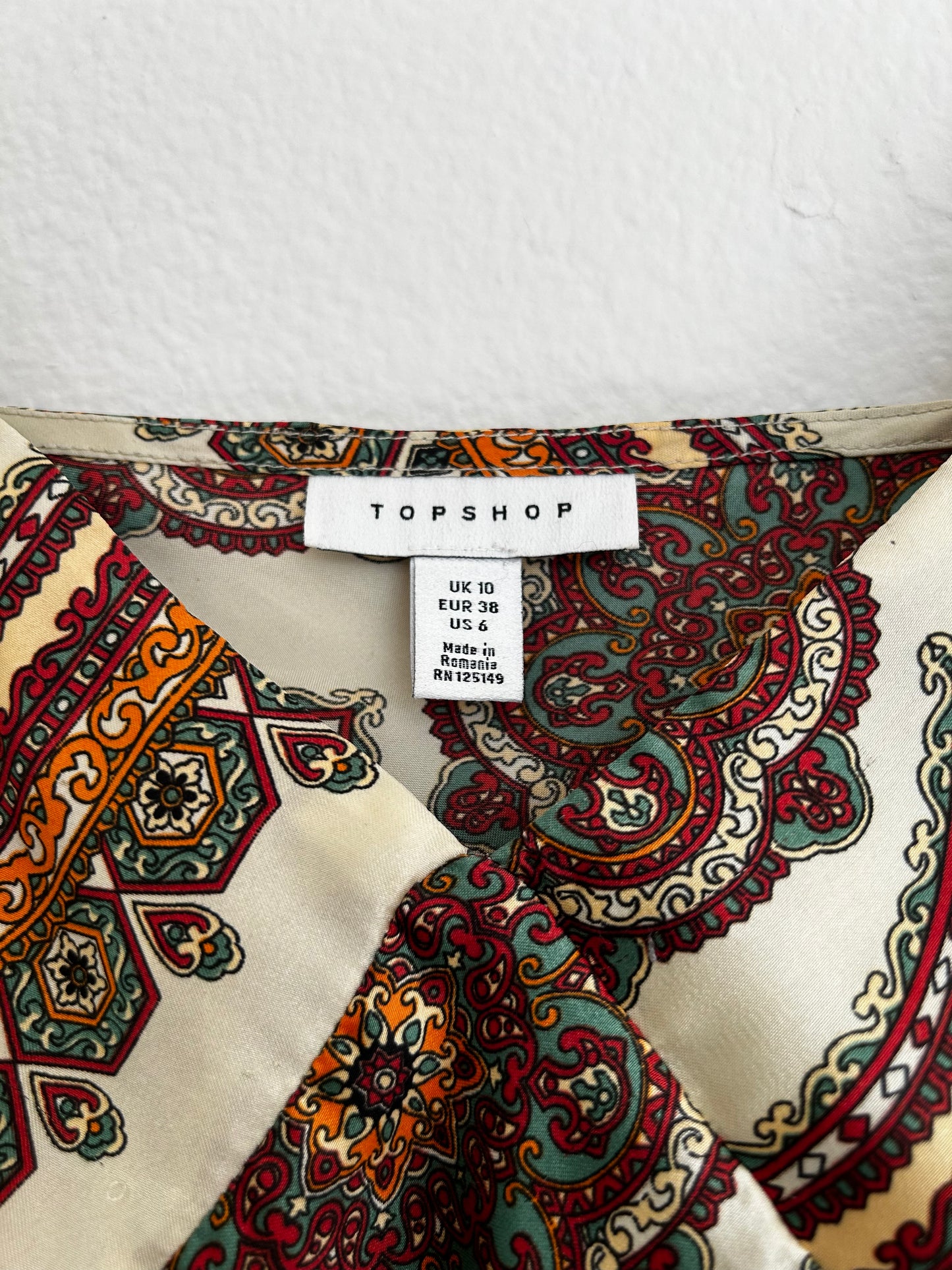 TOPSHOP | Patterned Slip Dress