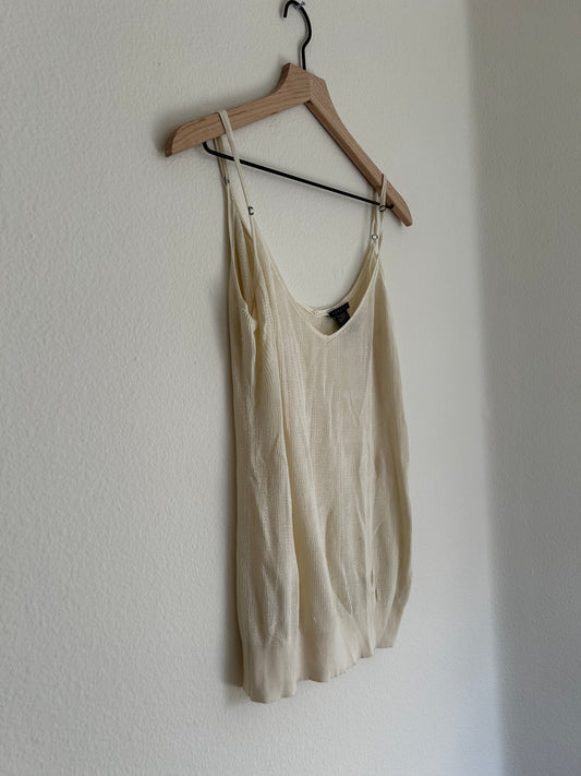 Ivory Knitted Tank