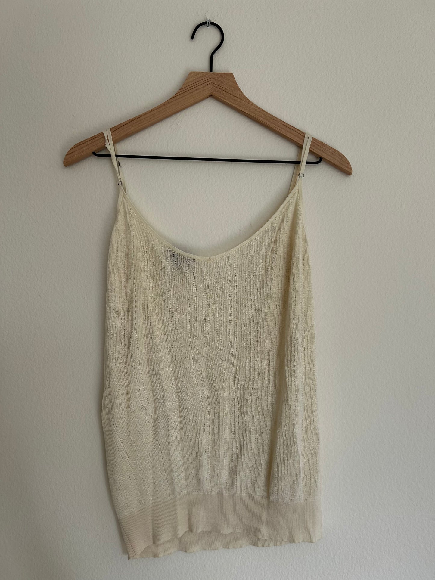 Ivory Knitted Tank