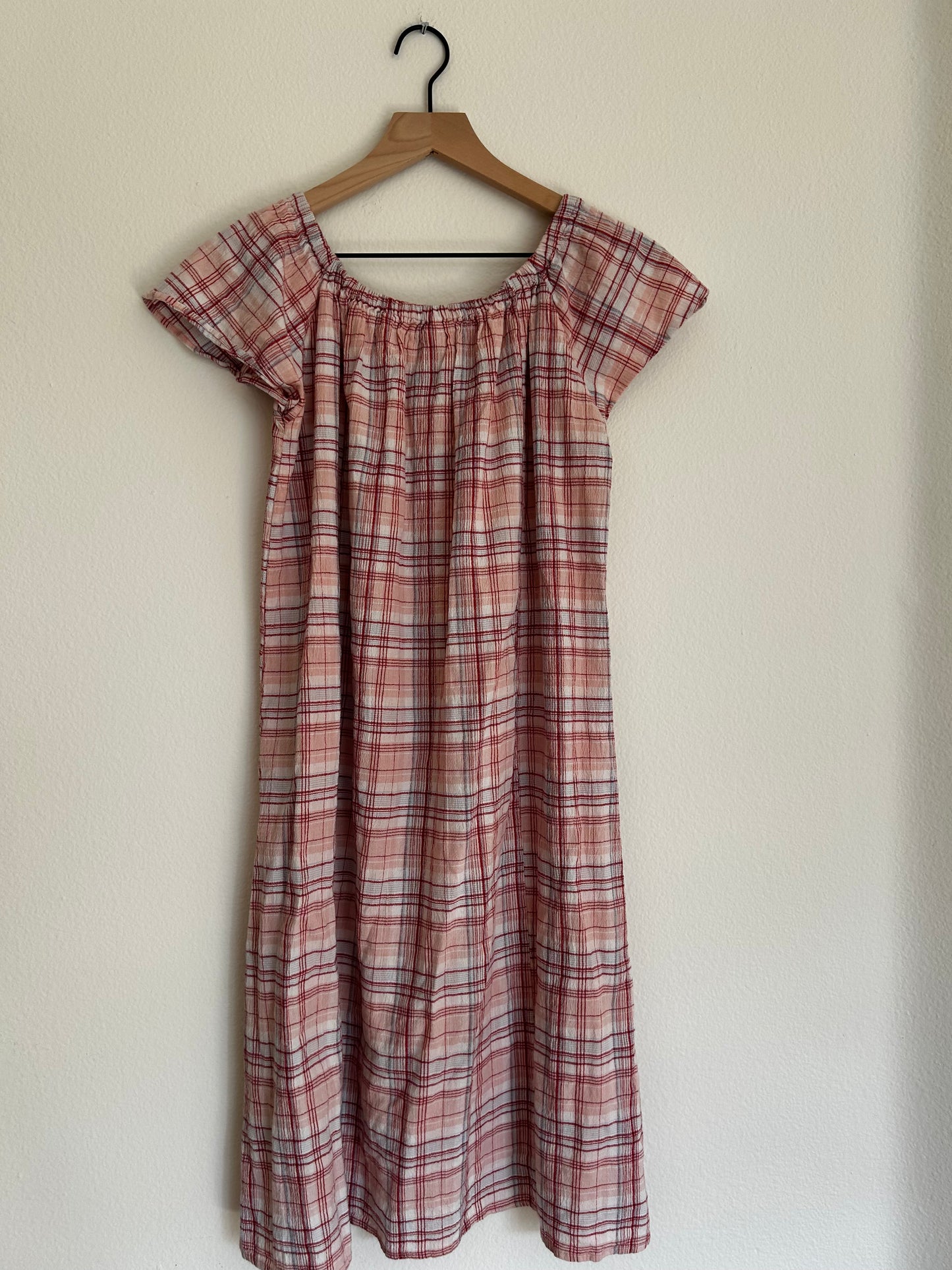 Pink Plaid Babydoll Dress