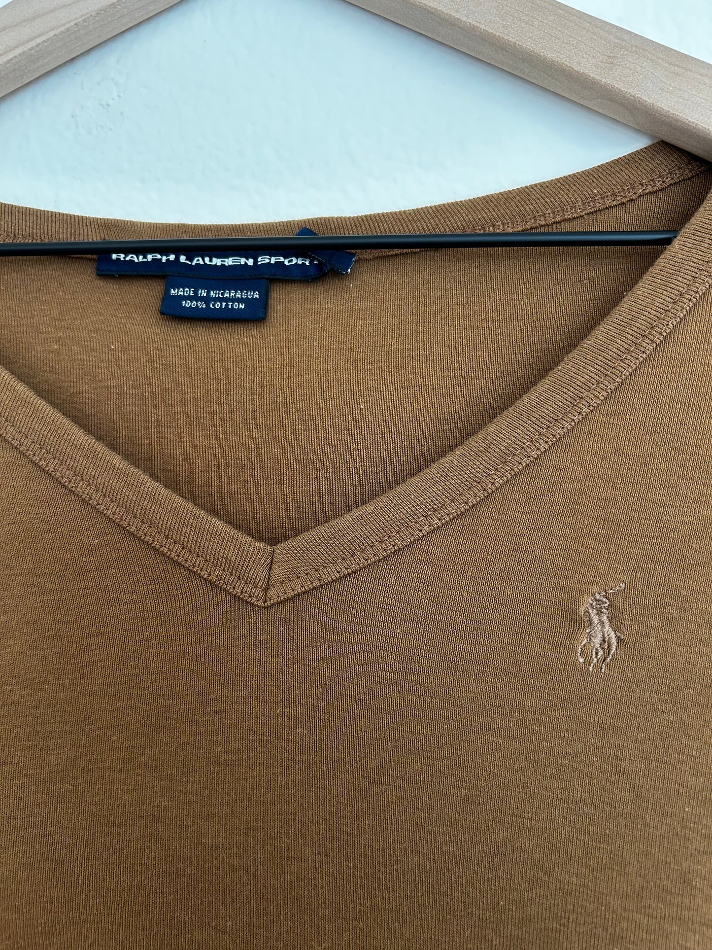 Ralph Lauren Sport | Brown Quarter-Sleeve V-Neck