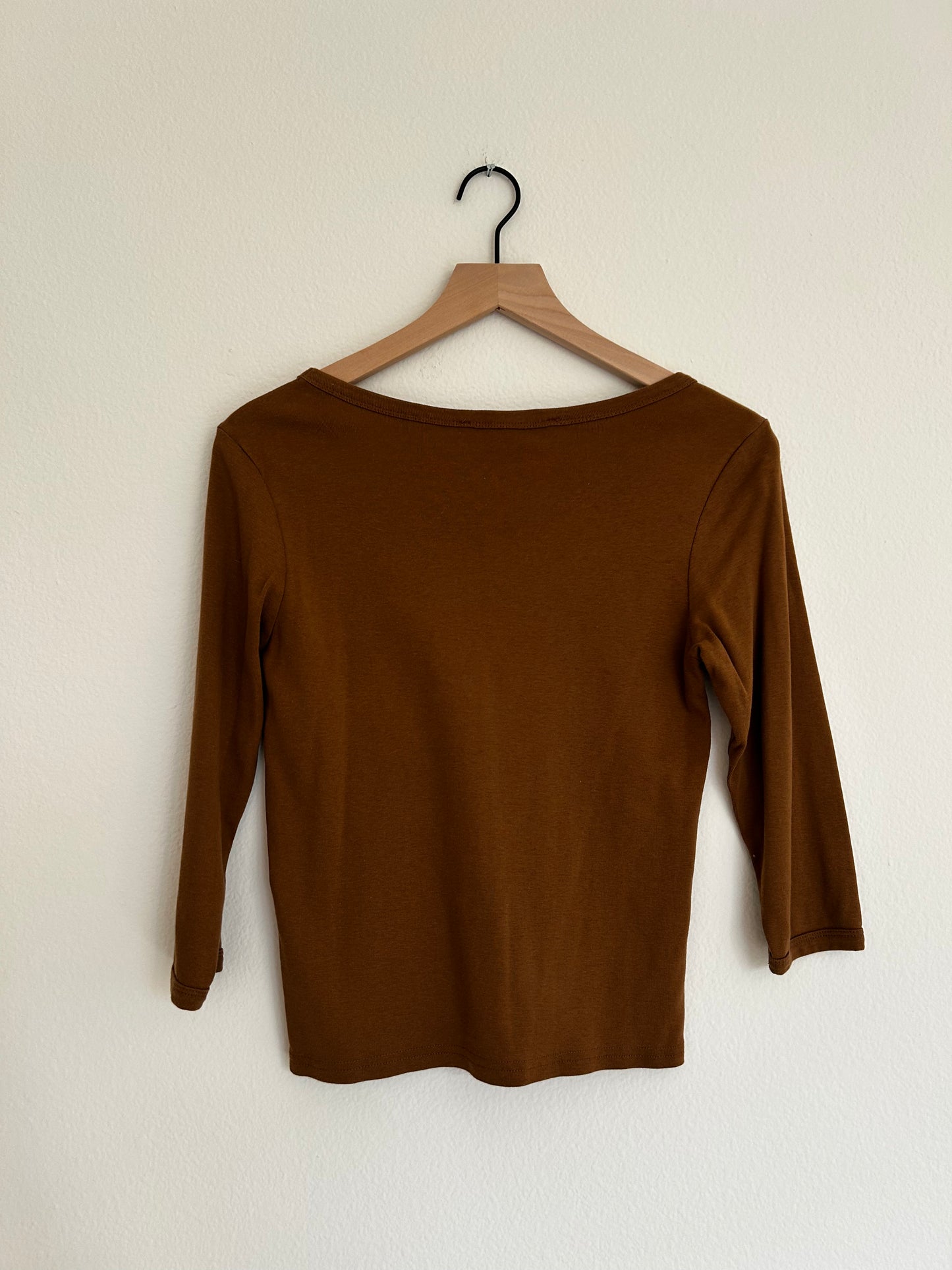 Ralph Lauren Sport | Brown Quarter-Sleeve V-Neck
