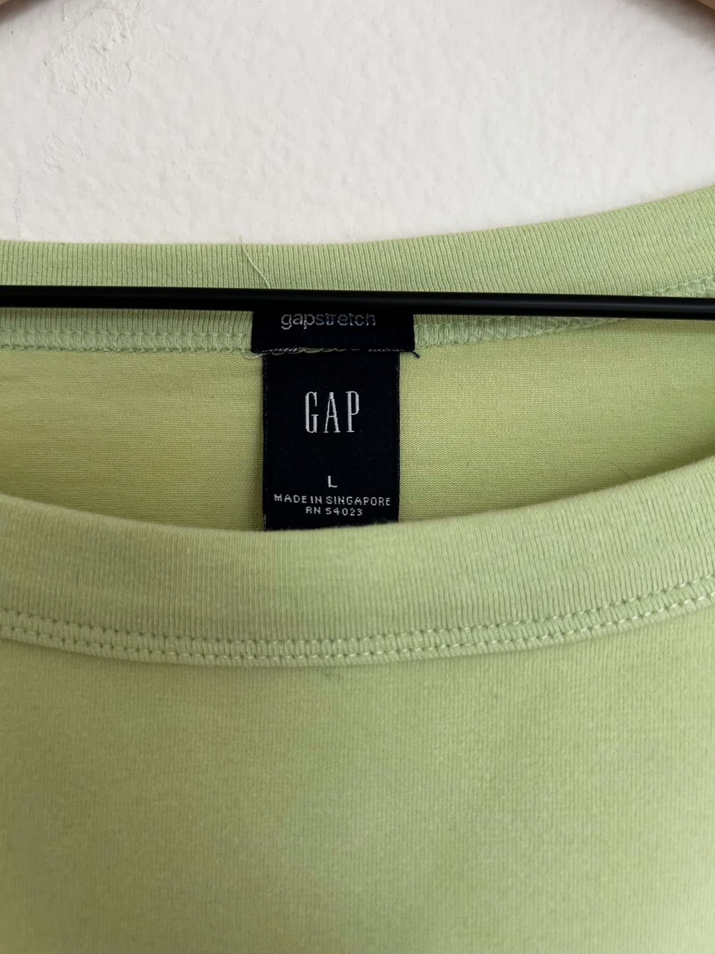 Vintage GAP Lime Green Boat Neck Long Sleeve