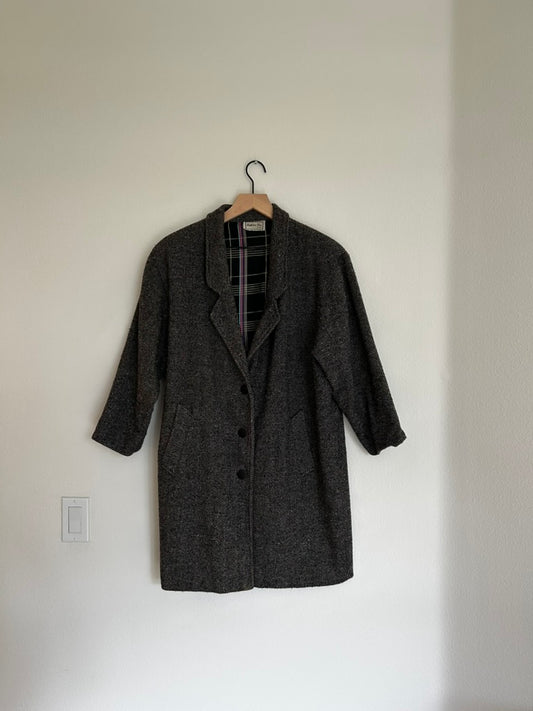 Vintage Chevron Multicolor Long Coat