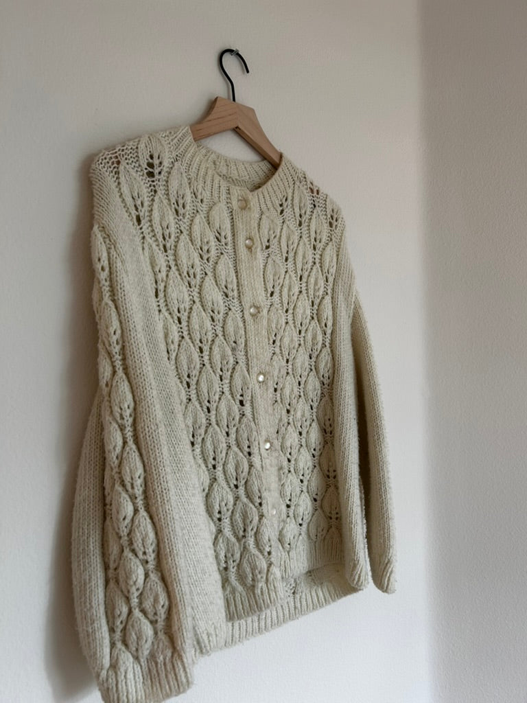 Knitted White Cardigan