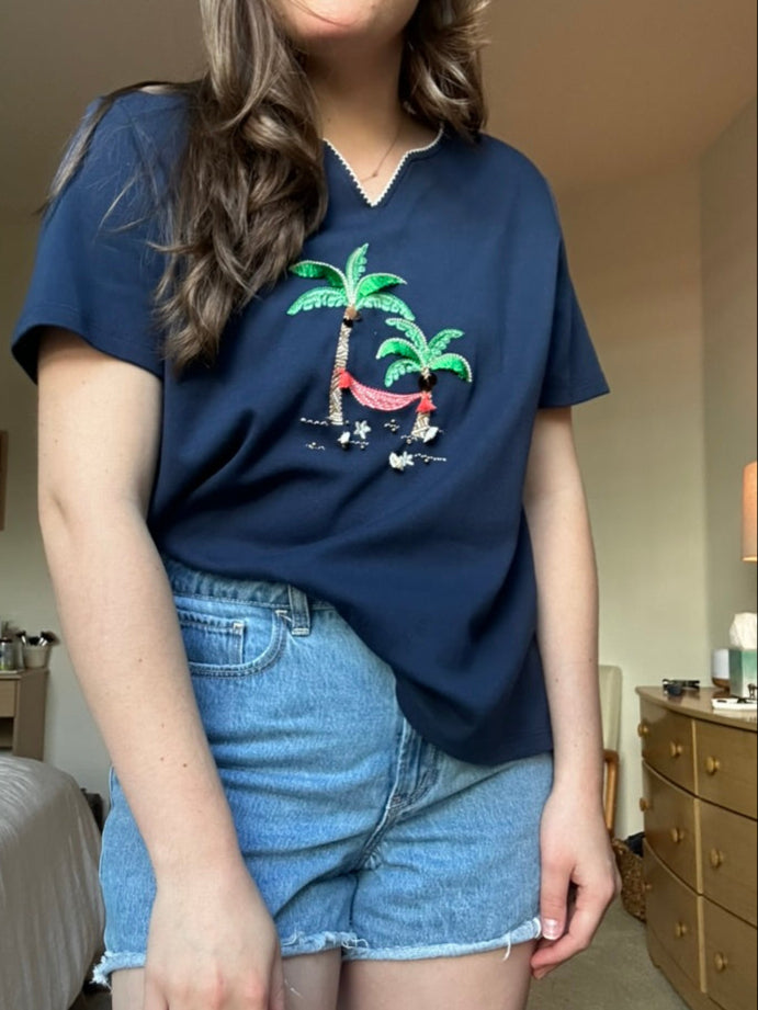 Alfred Dunner Embroidered Tee