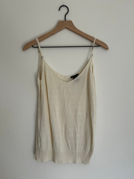 Ivory Knitted Tank