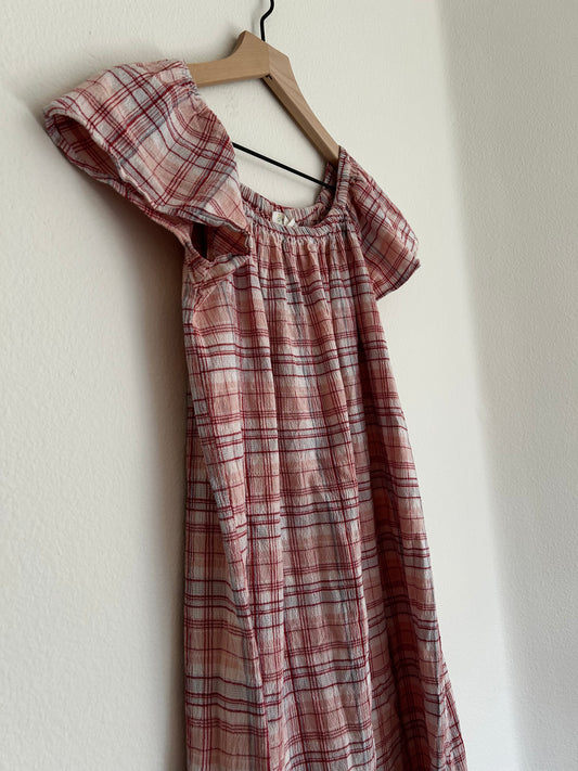 Pink Plaid Babydoll Dress