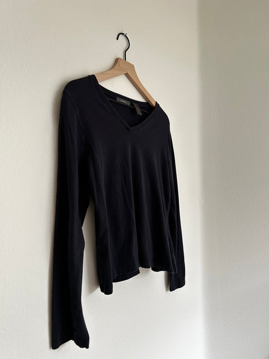 Liz Claiborne | Navy V-Neck Long Sleeve Top